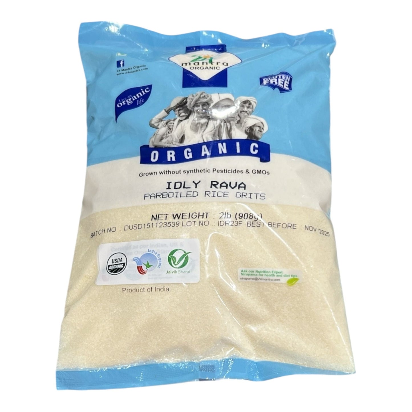 24M Organic Idli Rava 2 Lb