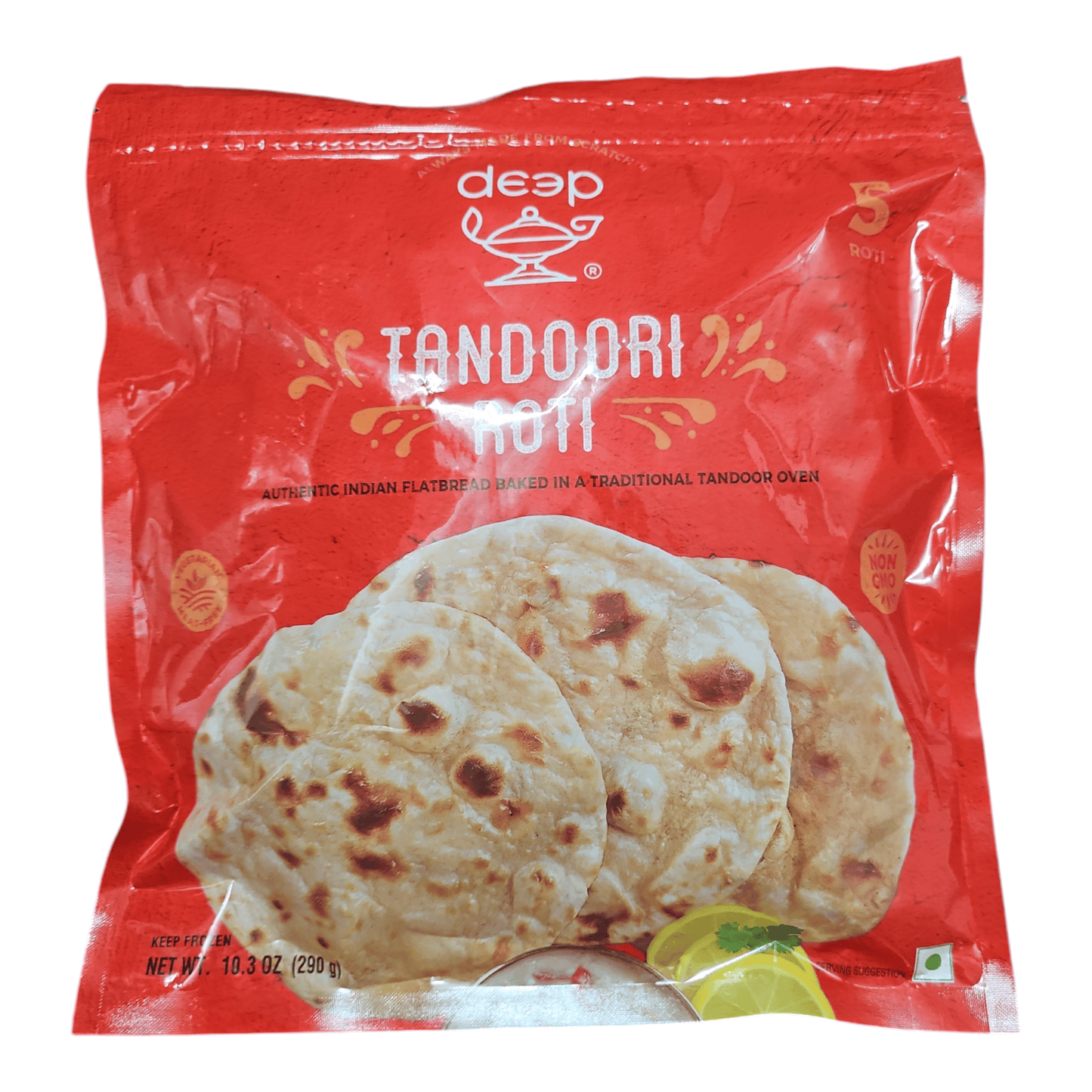 Deep Frozen Tandoori Roti (Pack of 5)