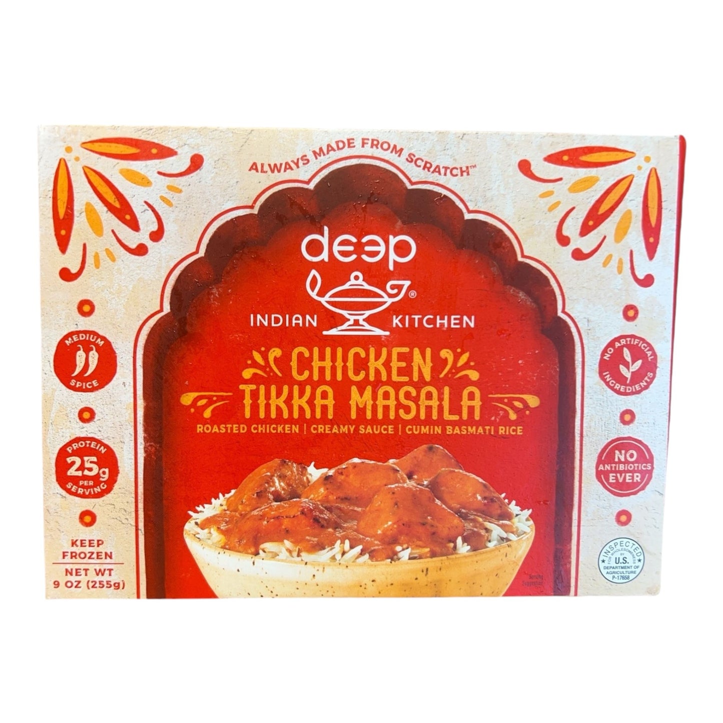 Deep Indian Chicken Tikka Masala with Rice 9 Oz