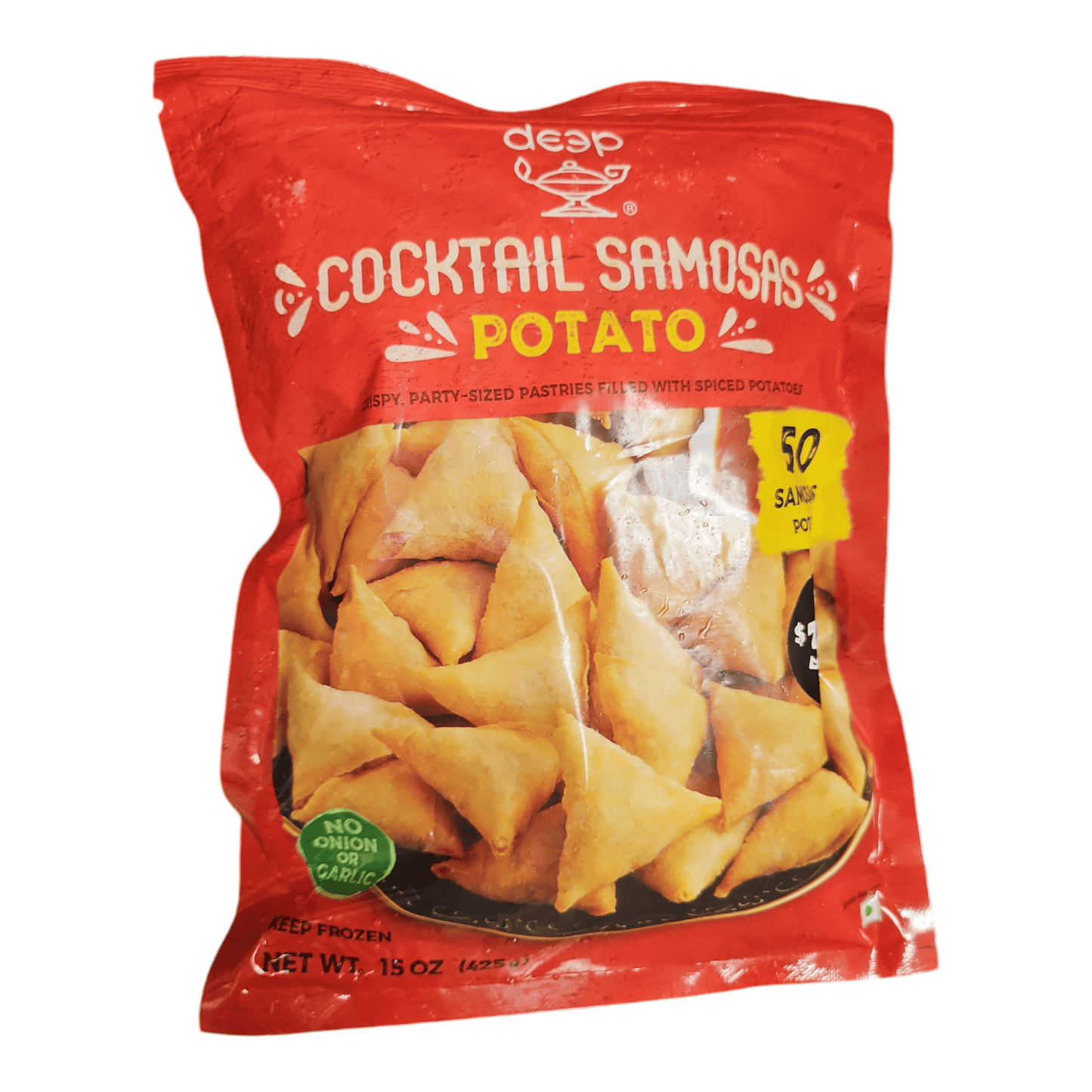 Frozen Deep Cocktail Potato Samosa (Pack of 50)