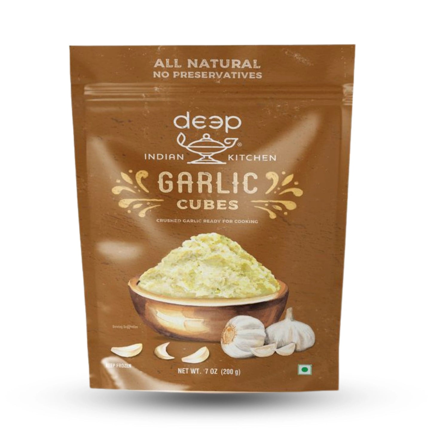 Frozen Deep Garlic Cubes 7 Oz