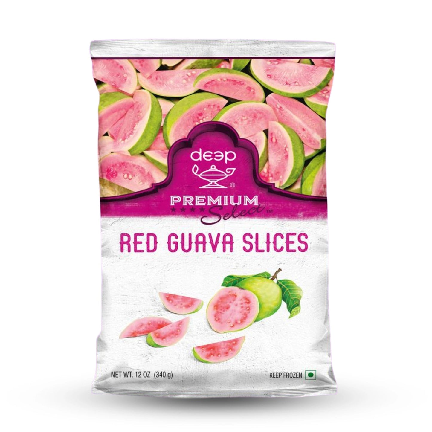 Frozen Deep Red Guava Slices 12 Oz