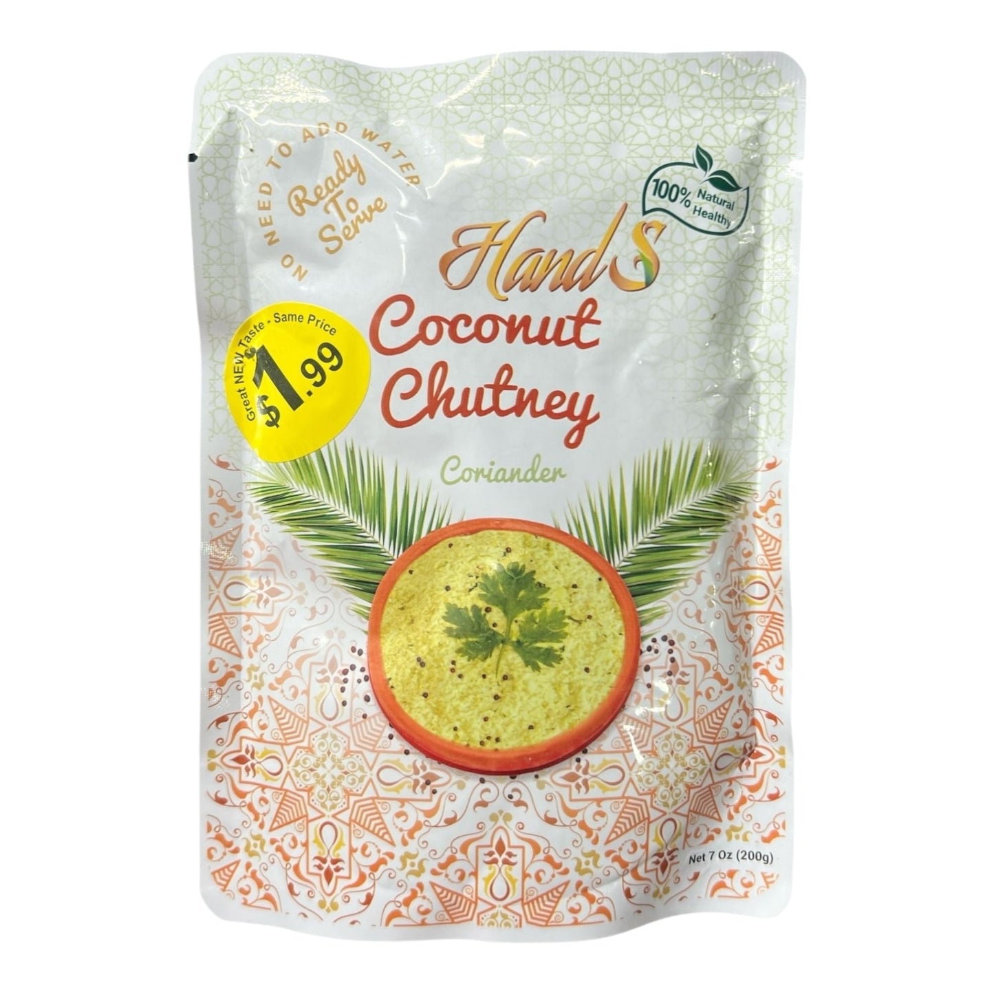 Frozen Hands Coriander Coconut Chutney 200 Gm