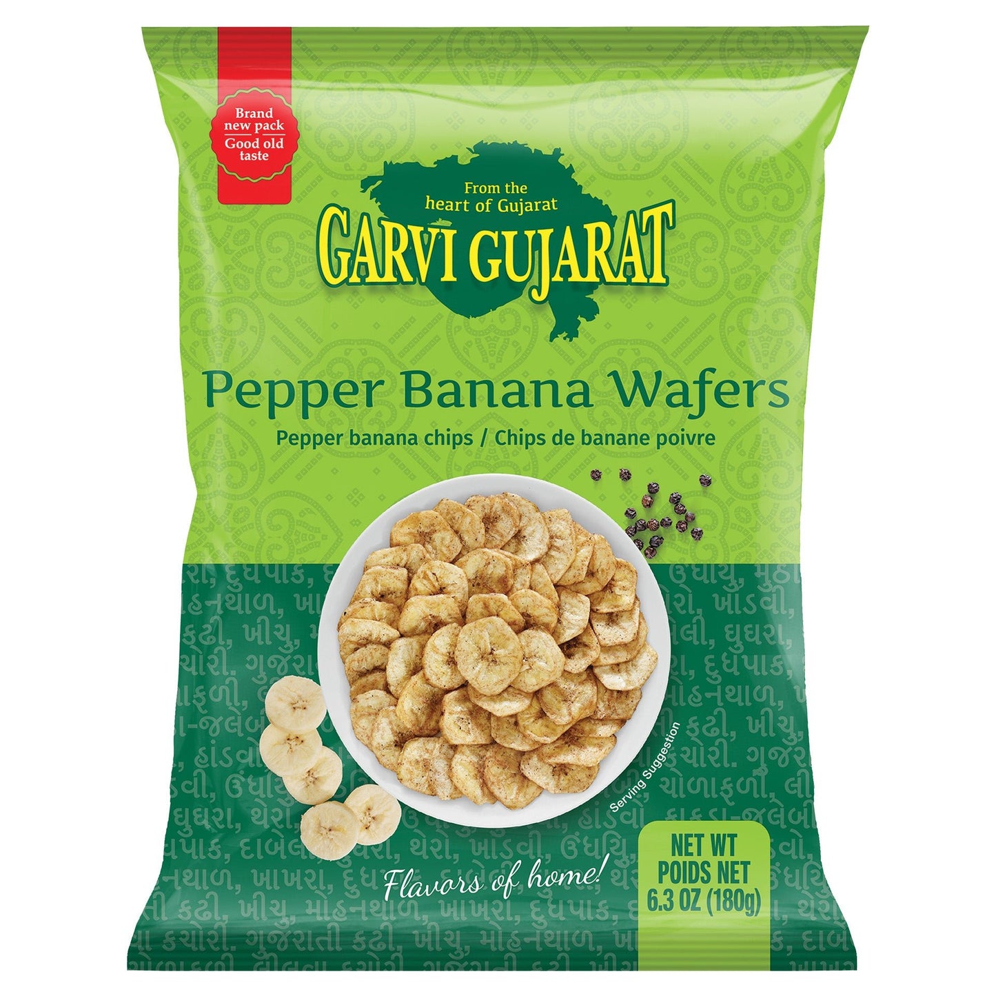 Garvi Gujarat Banana Chips Pepper 180 Gm