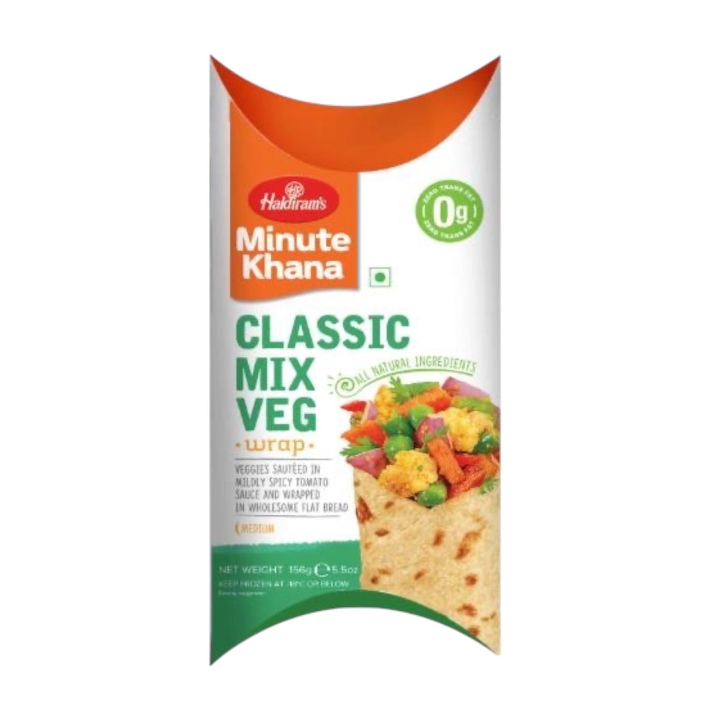 Haldiram Desi Wraps Classic Mix Veg 156 Gm