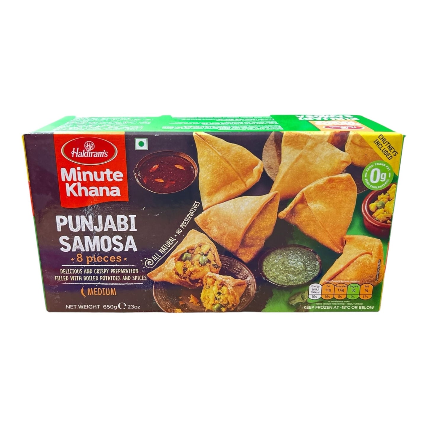Haldiram Punjabi Samosa 650 GM (Pack of 8)
