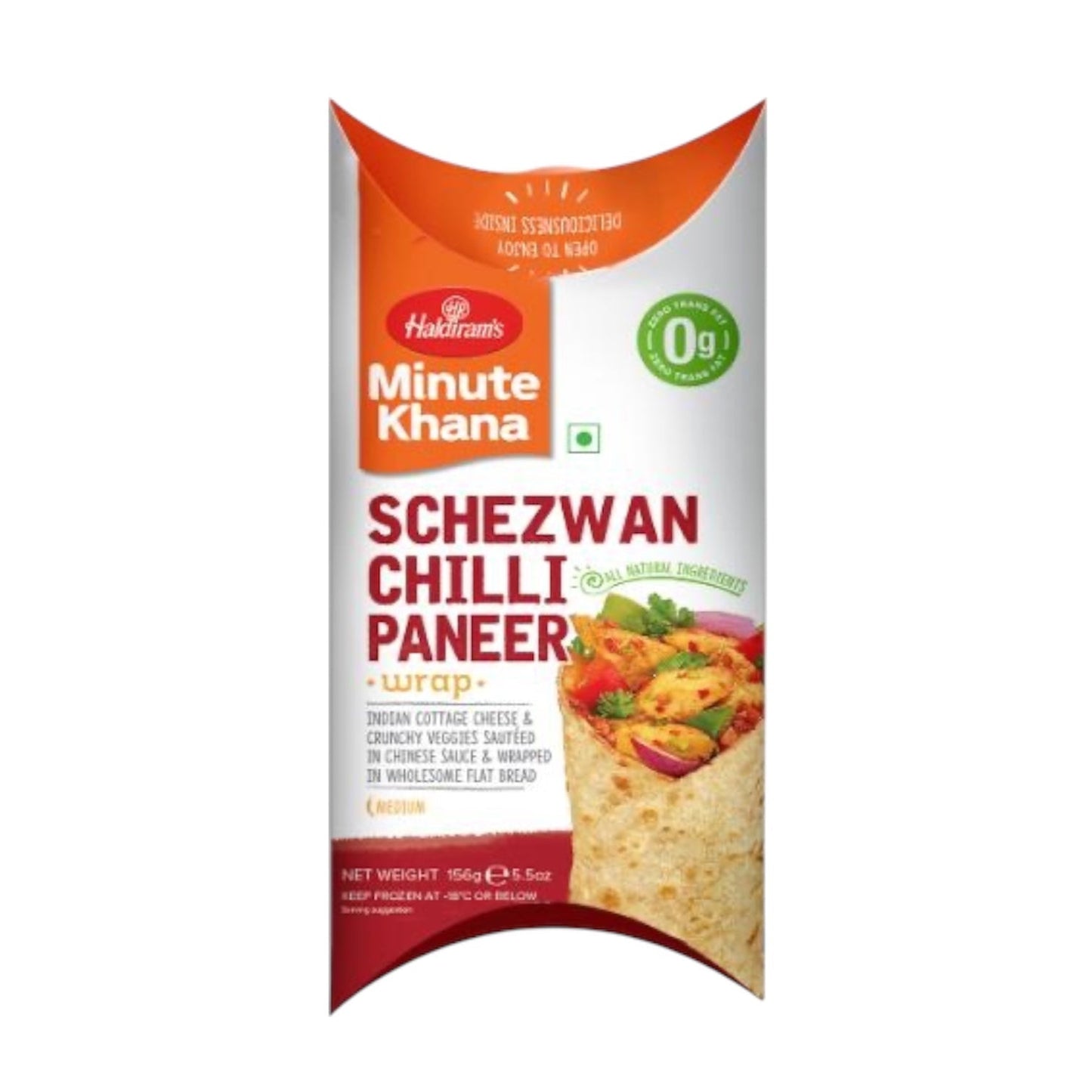 Haldiram Schezwan Desi Wraps Chilli Paneer 156 Gm