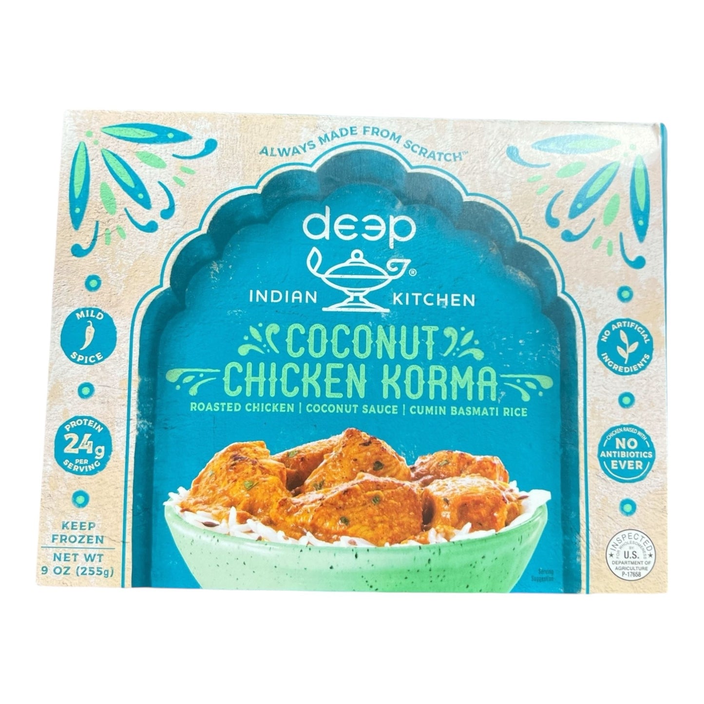 Deep Coconut Chicken Korma with Cumin Rice 9 Oz