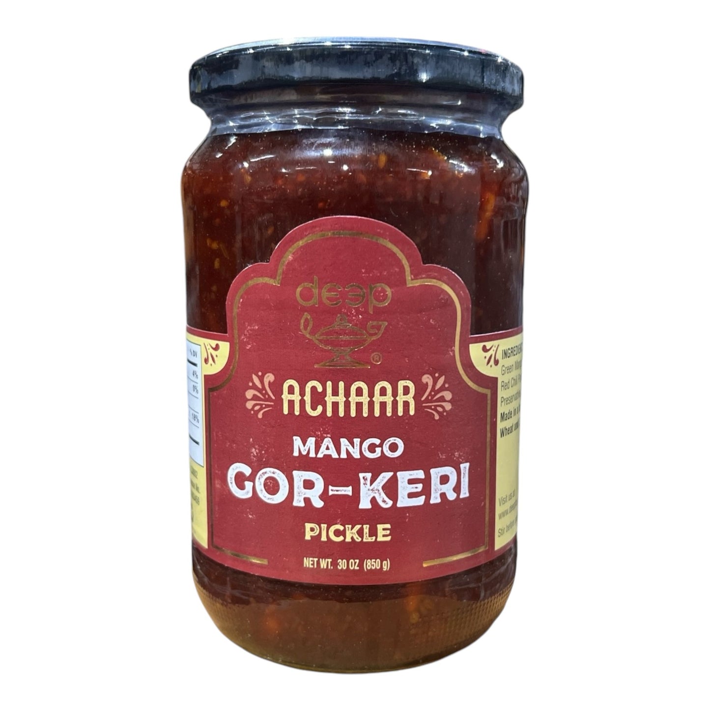 Deep Mango Gor-keri Pickle (Achaar) 30 Oz