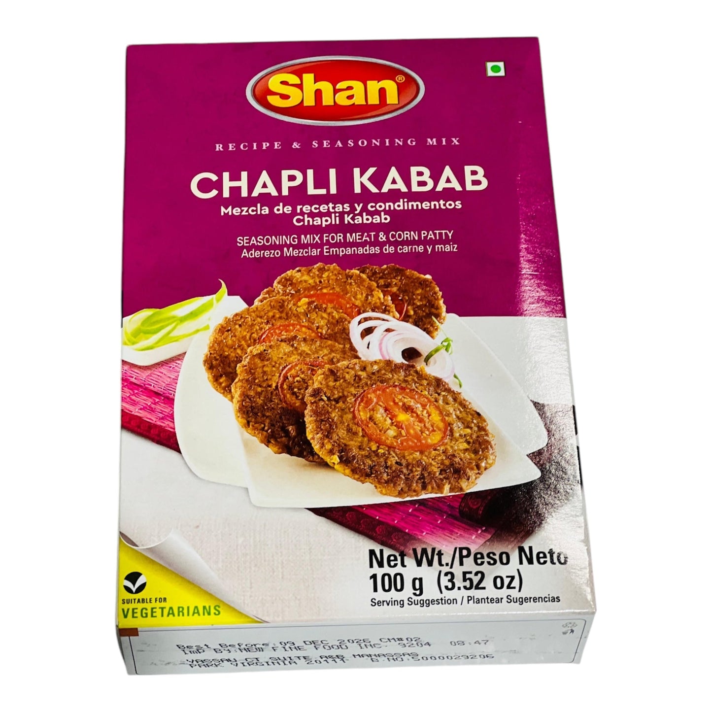 Shan Chapli Kabab Seasoning Mix 100 Gm