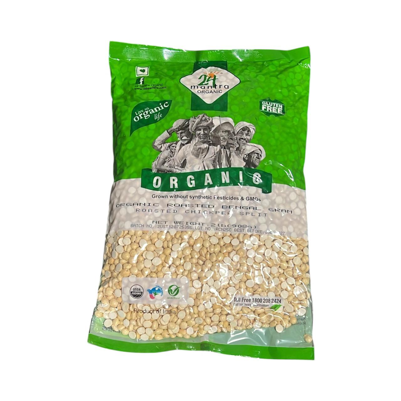 24 Organic Roasted Chana 2 LB