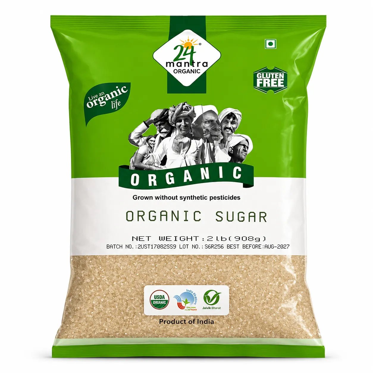 24 Organic Sugar 2 LB
