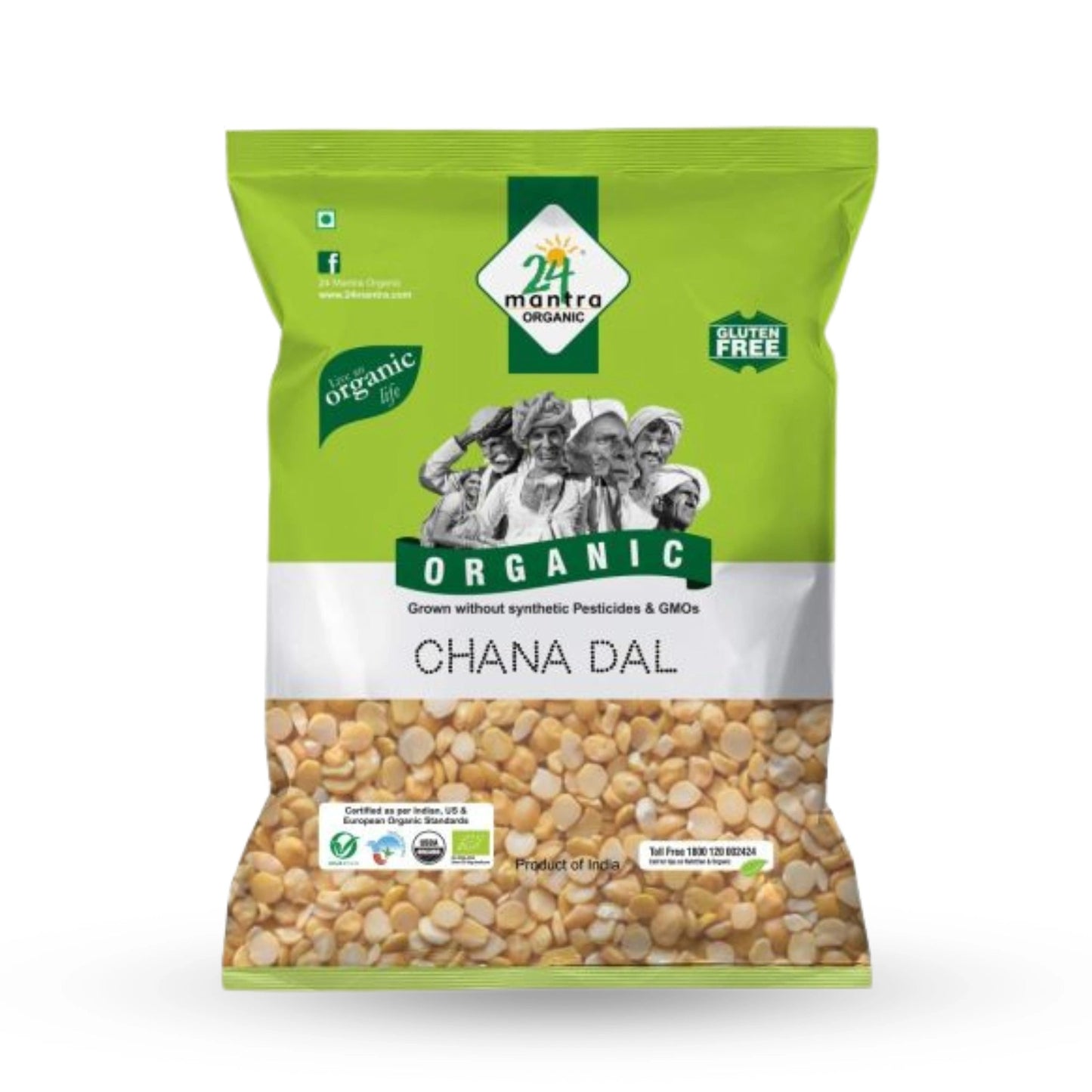 24M Organic Chana Dal 2 Lb