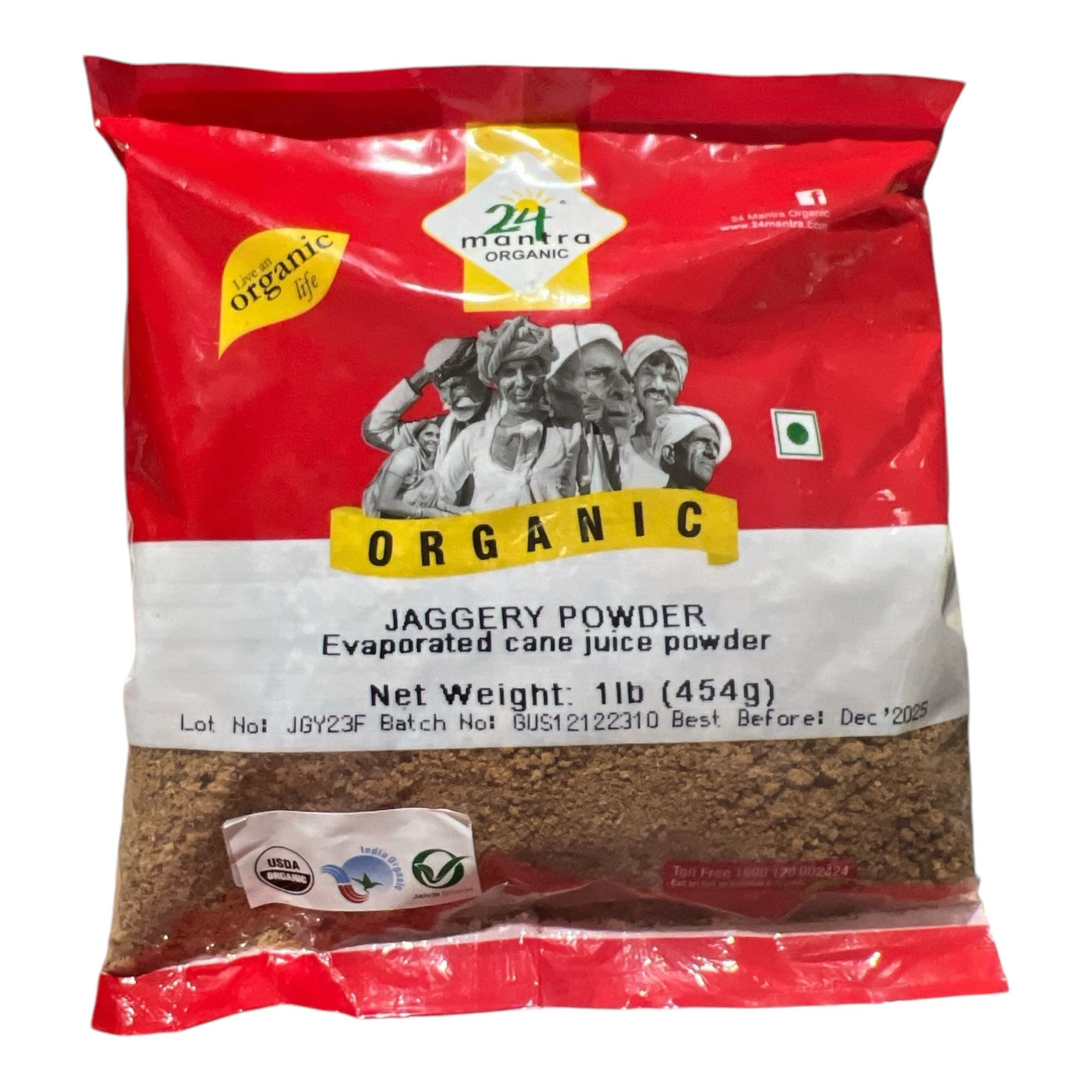 24M Organic Jaggery Powder 1 Lb