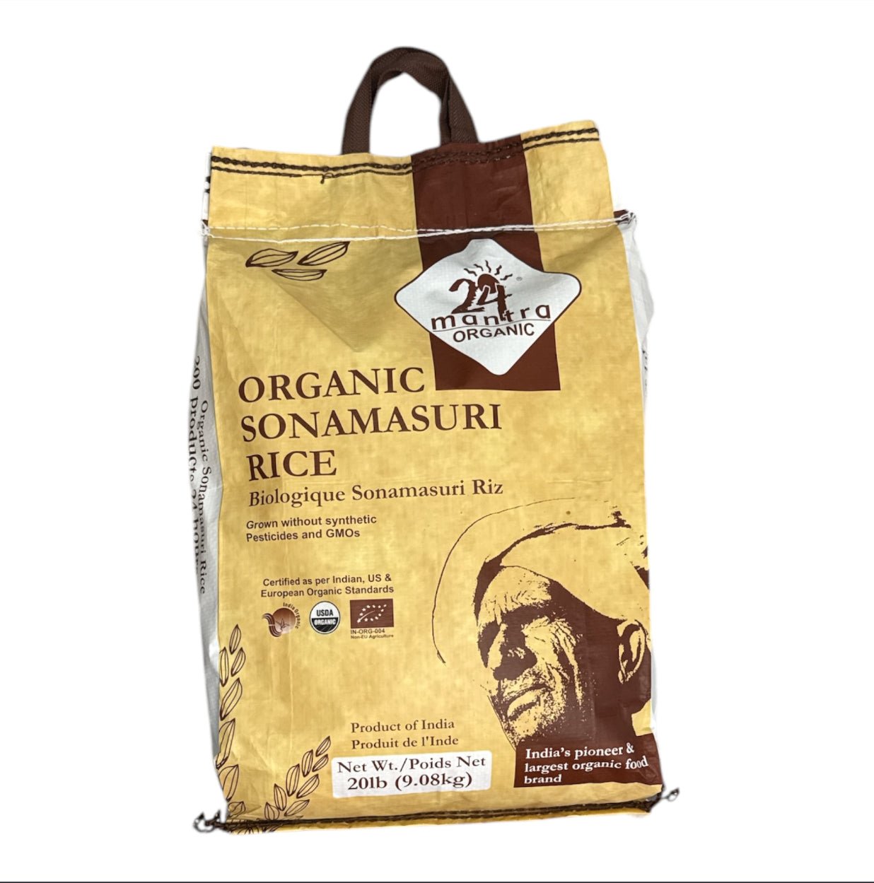 24M Organic Sona Masoori Rice 20 LB