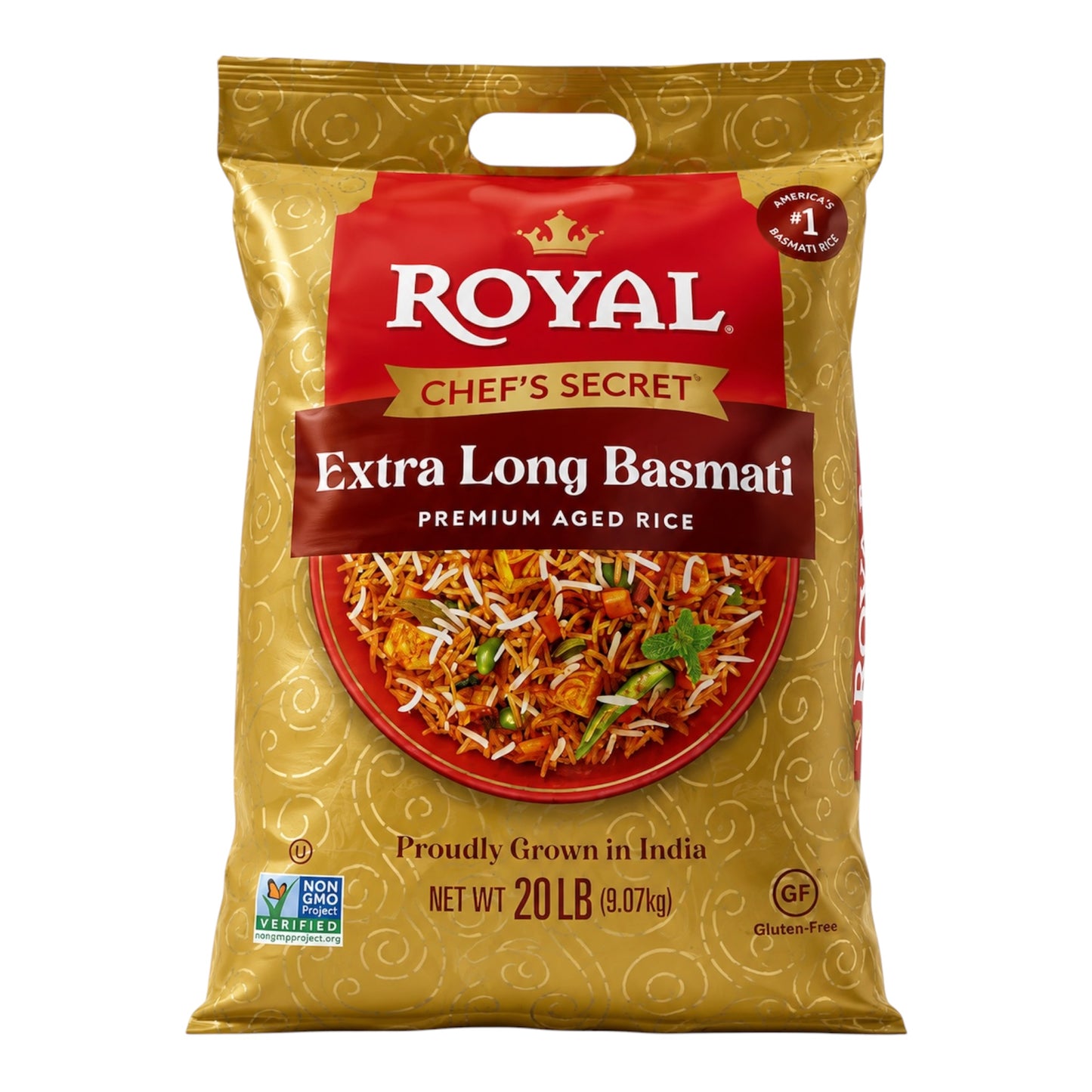 Royal Chef Secret Extra Long Basmati Rice 20 Lb