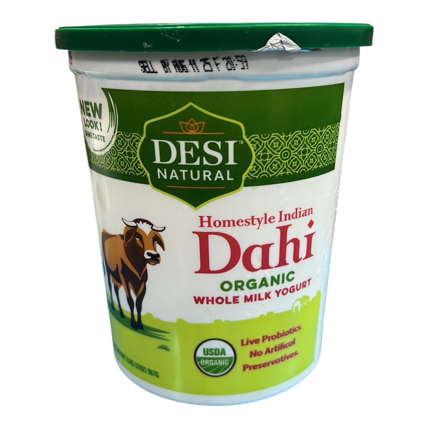 Desi Organic Whole Milk Yogurt  2 Lb