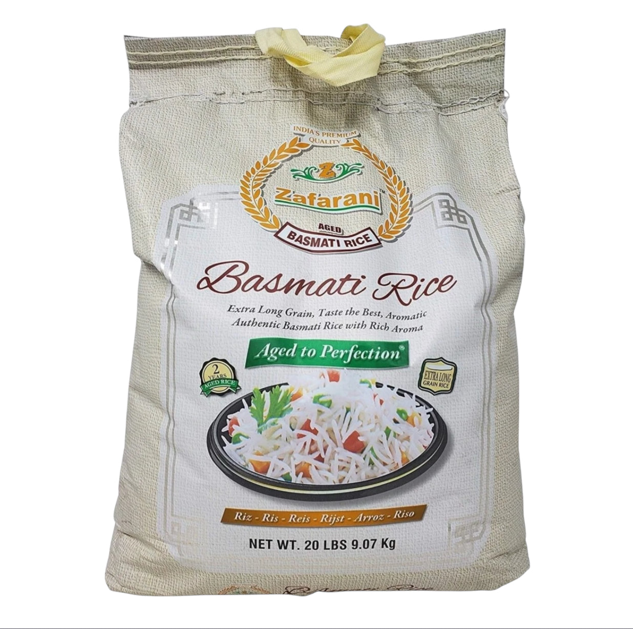 Zafarani Basmati Rice 20 LB