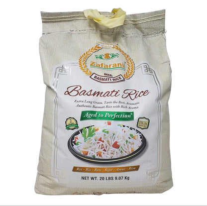 Zafarani Basmati Rice 20 LB