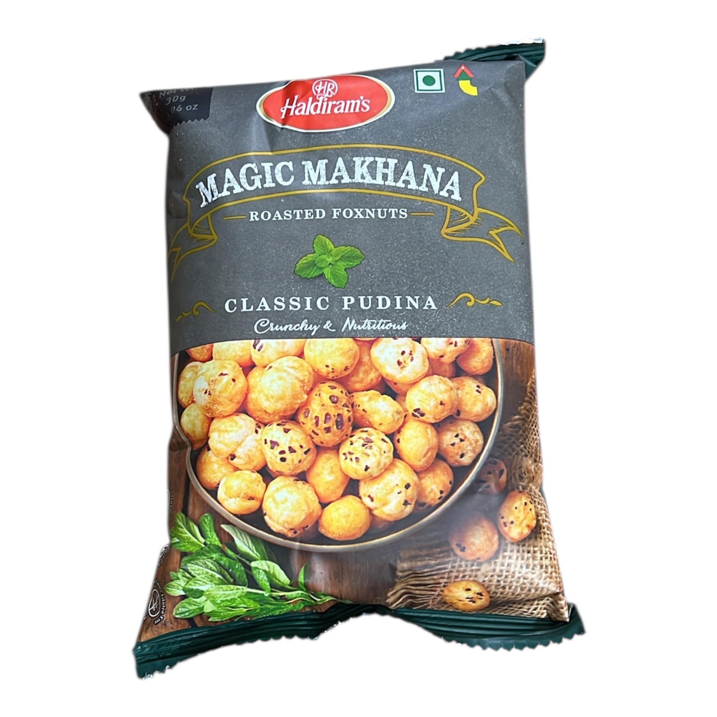Haldiram Roasted Foxnuts / Makhana (Classic Pudina) 30 gm