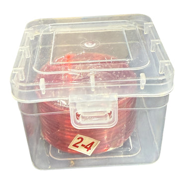 Plain Dark Red Glass Bangles 24" 12 pcs
