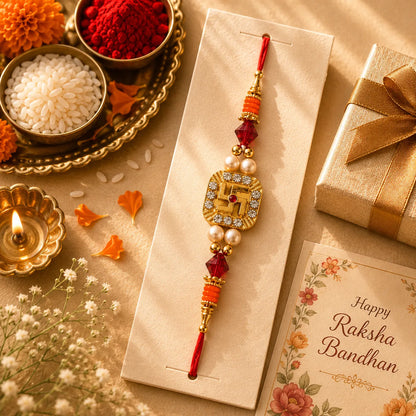 Swastik Designer Rakhi 1 Pc