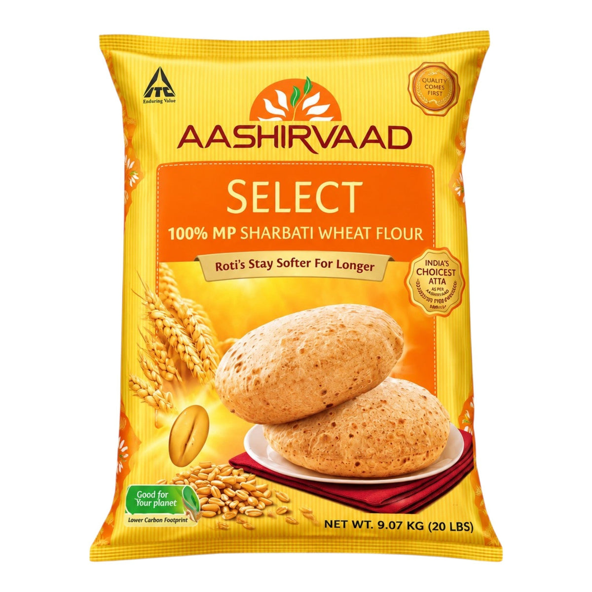 Aashirvaad Select Sharbati Atta 20 Lb