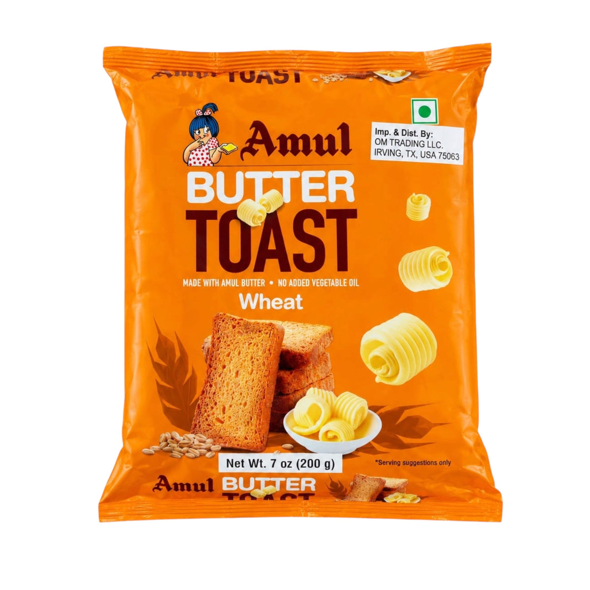 Amul Butter Toast wheat Rusk 200 Gm