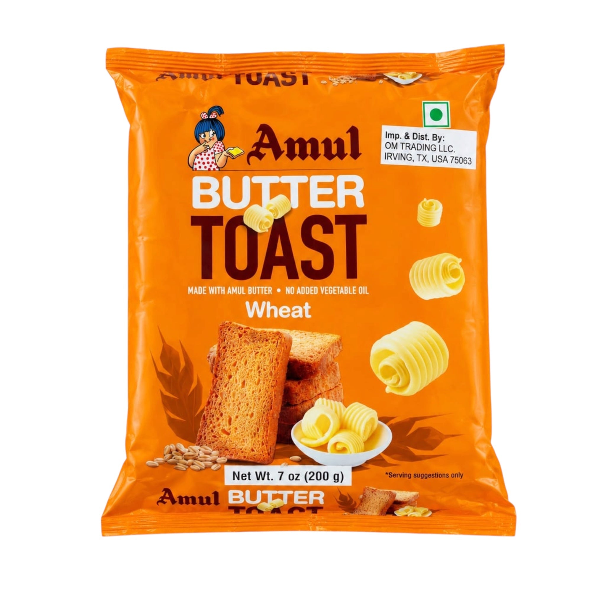 Amul Butter Toast wheat Rusk 200 Gm
