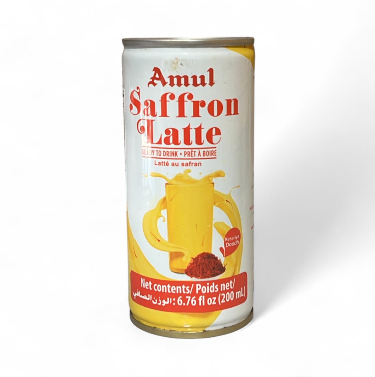 Amul Saffaron Latte Milk Drink Tin each 200 ml