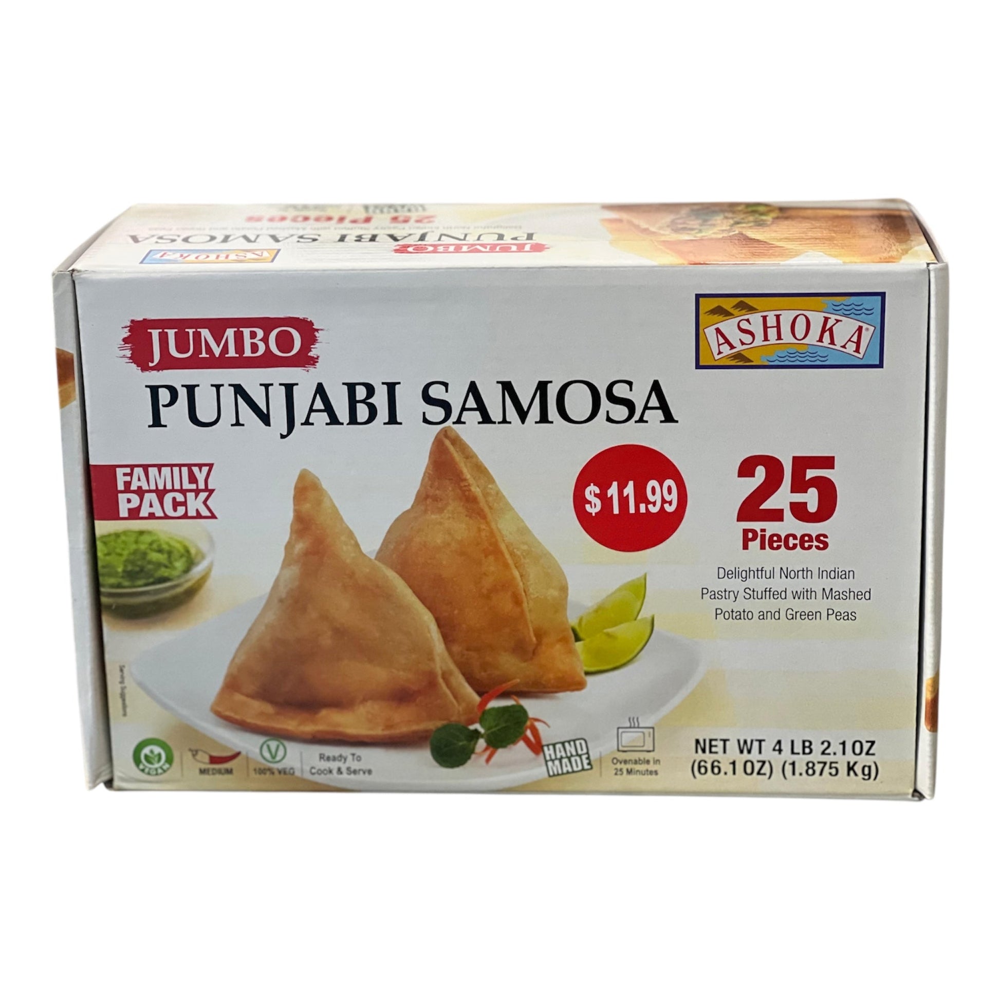Ashoka Punjabi Jumbo Samosa 6X25 Ct
