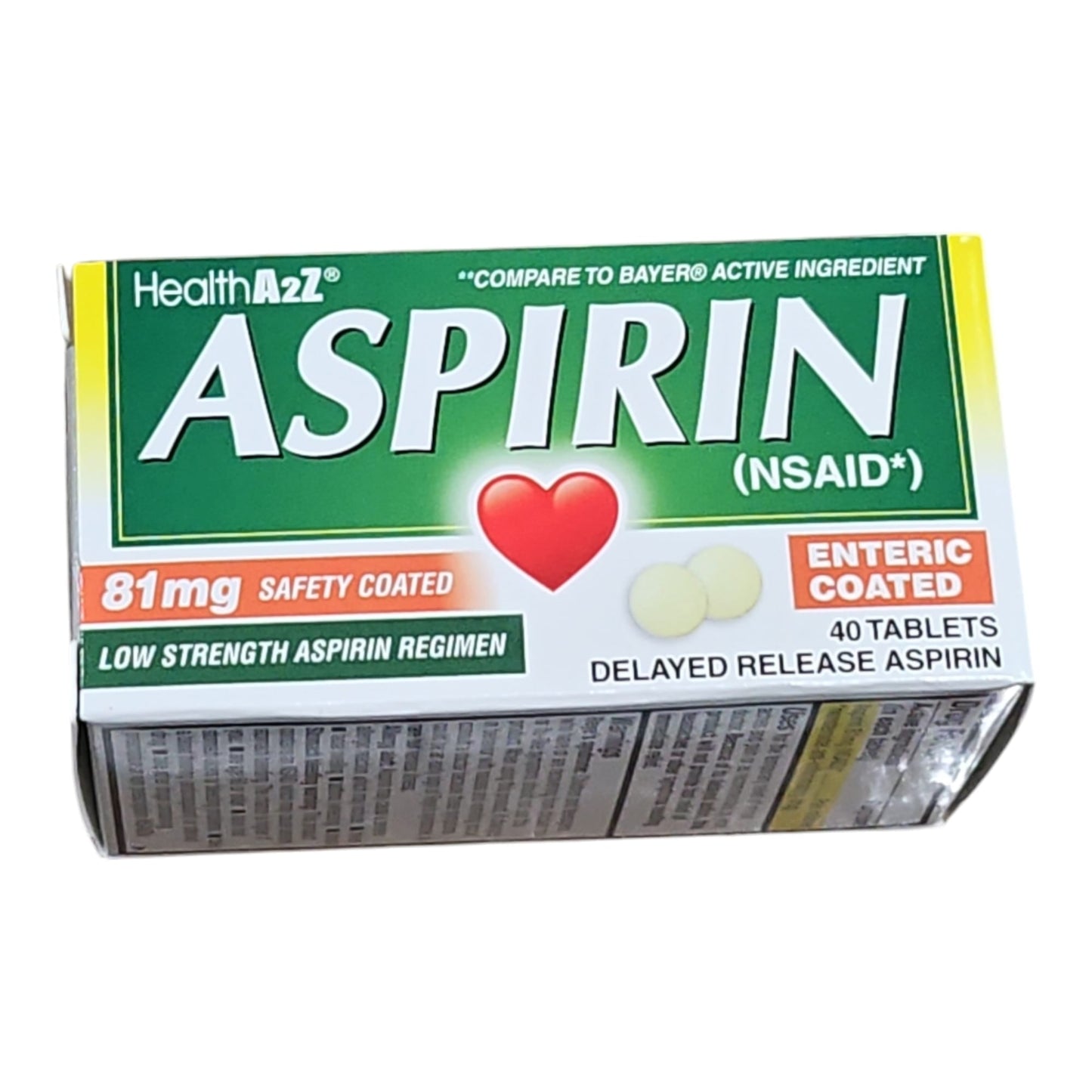 Aspirin 81mg 40 tablets