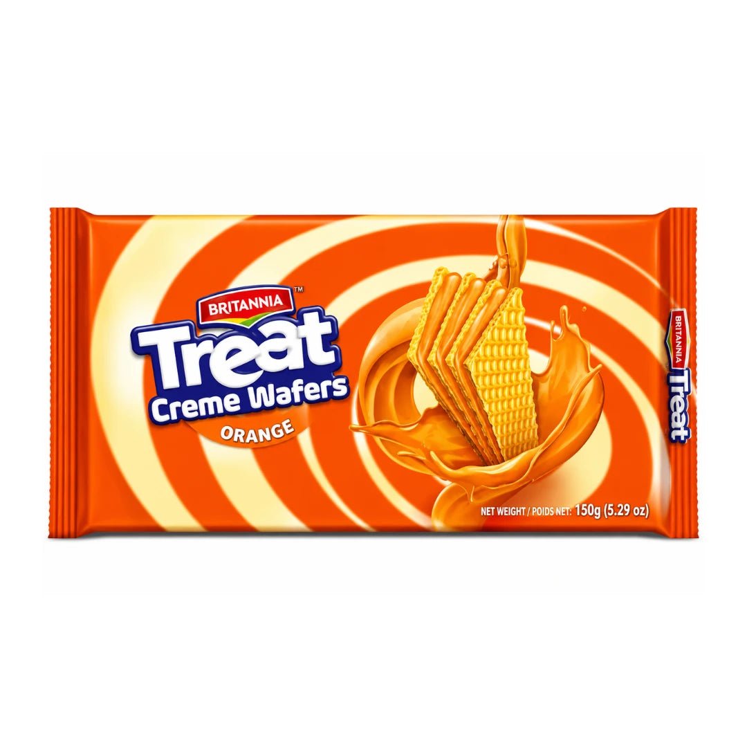 Britannia Treat Orange creme Wafers 150 gm