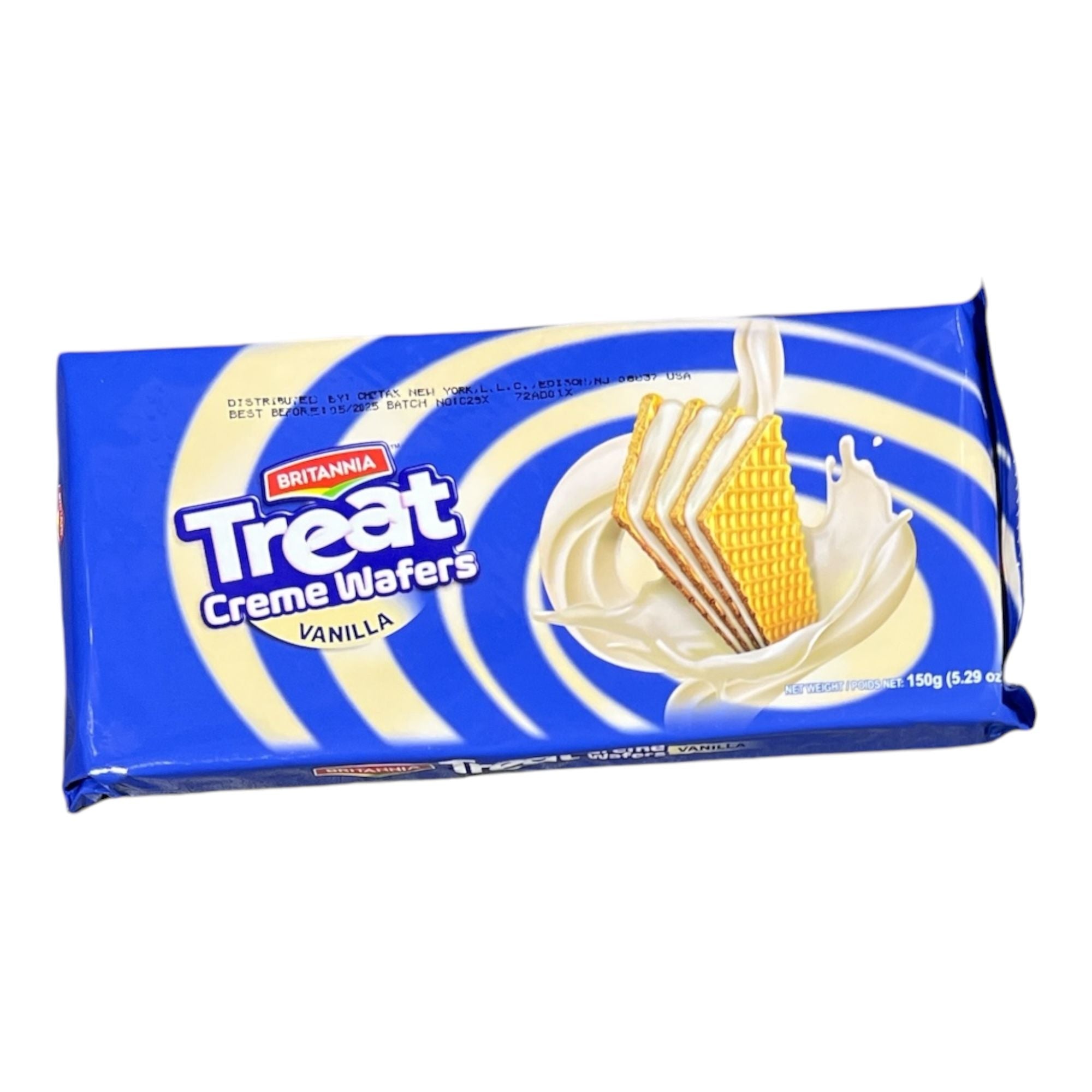 Britannia Treat Vanilla Creme wafers 150 gm )