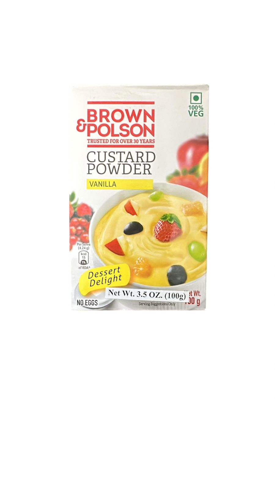 Brown & Polson Vanilla Custard Powder 100 Gm