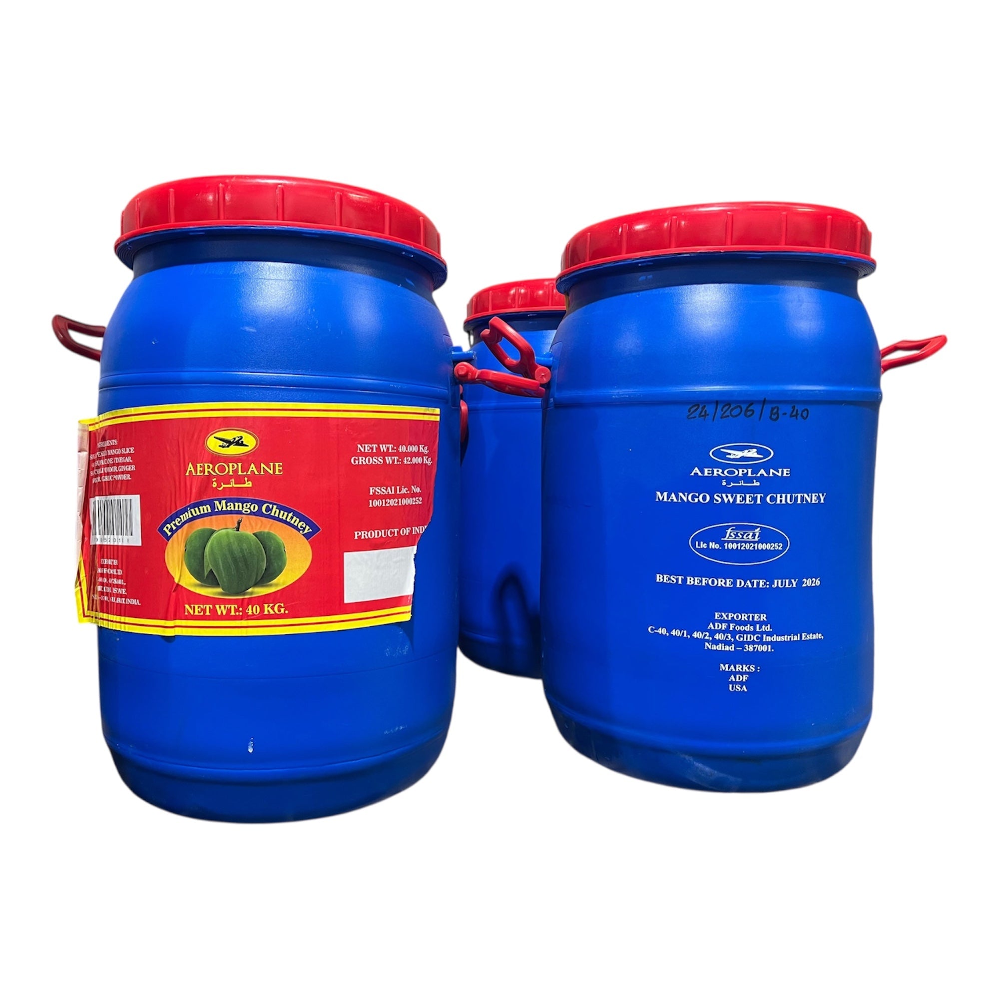 Carboy Mango Chutney Barrel 88 LB