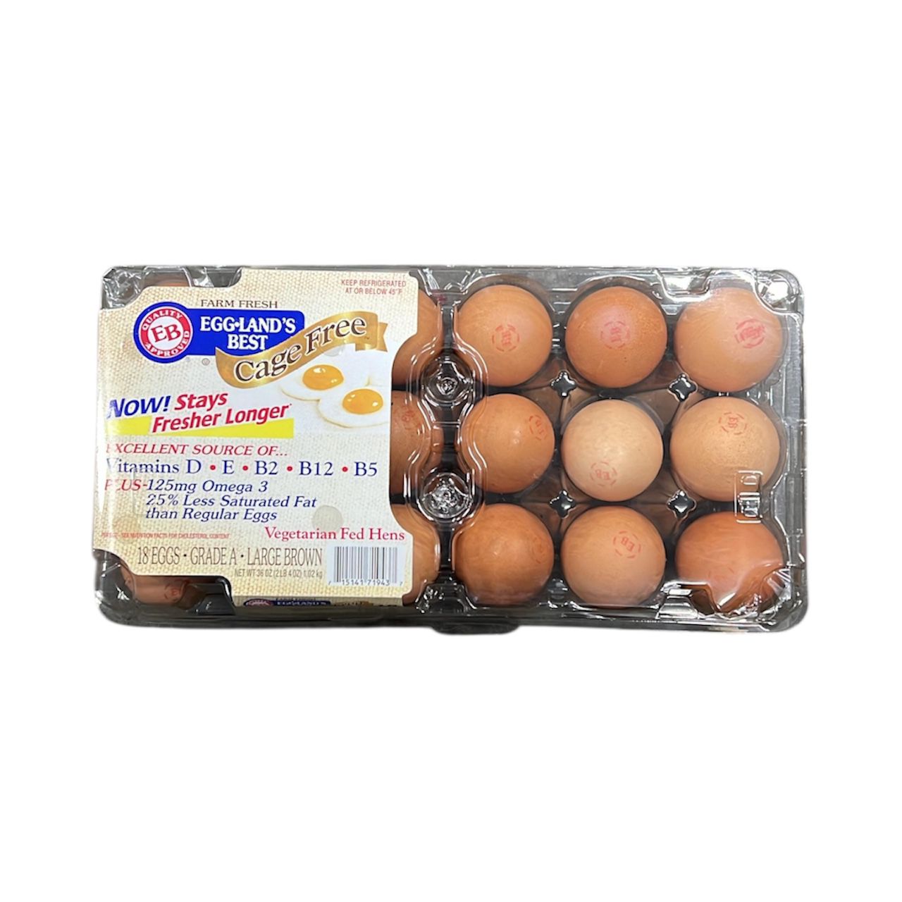Costco Cage Free Eggs Pack of 18