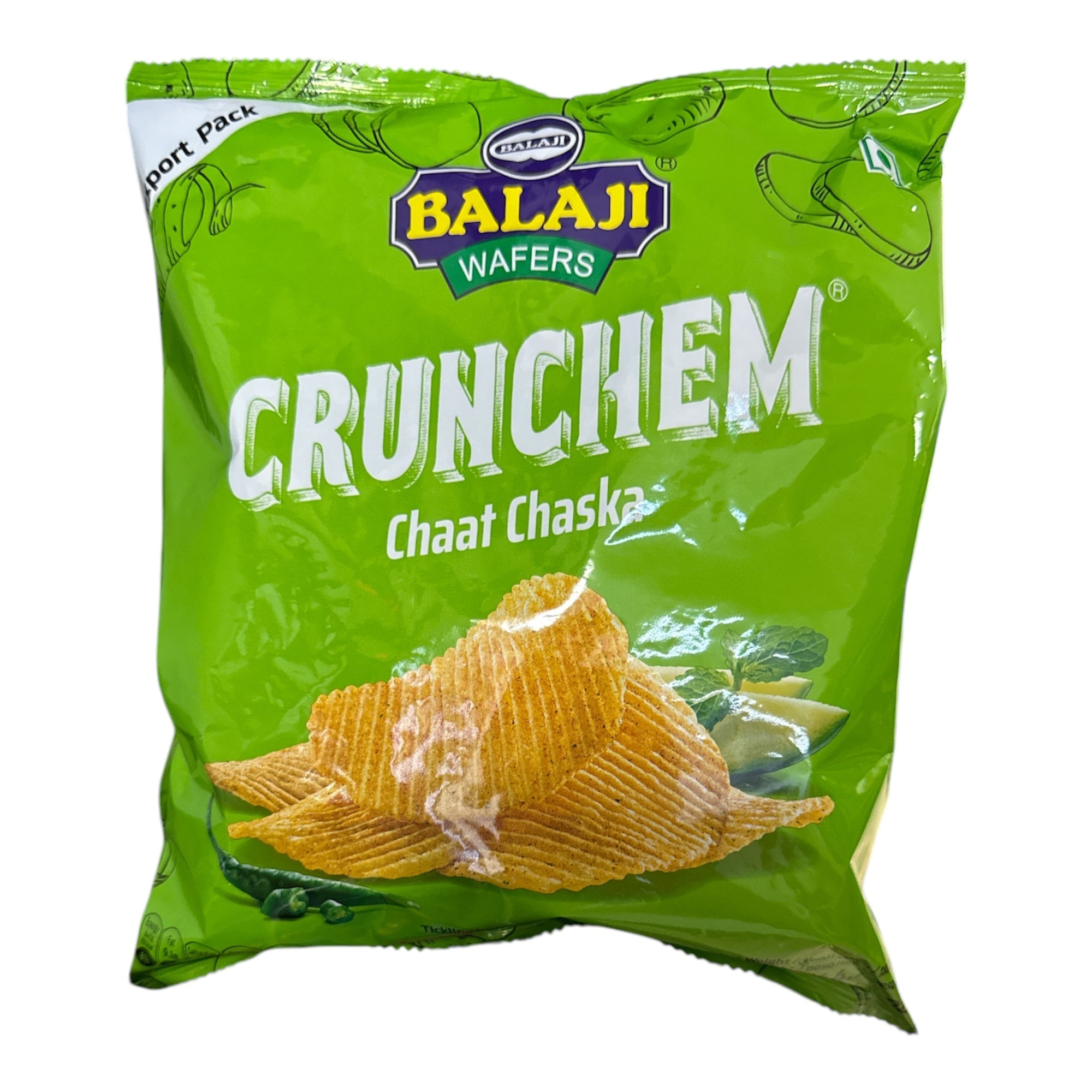 Crunchem Chaat Chaska Potato Wafer 135 gm