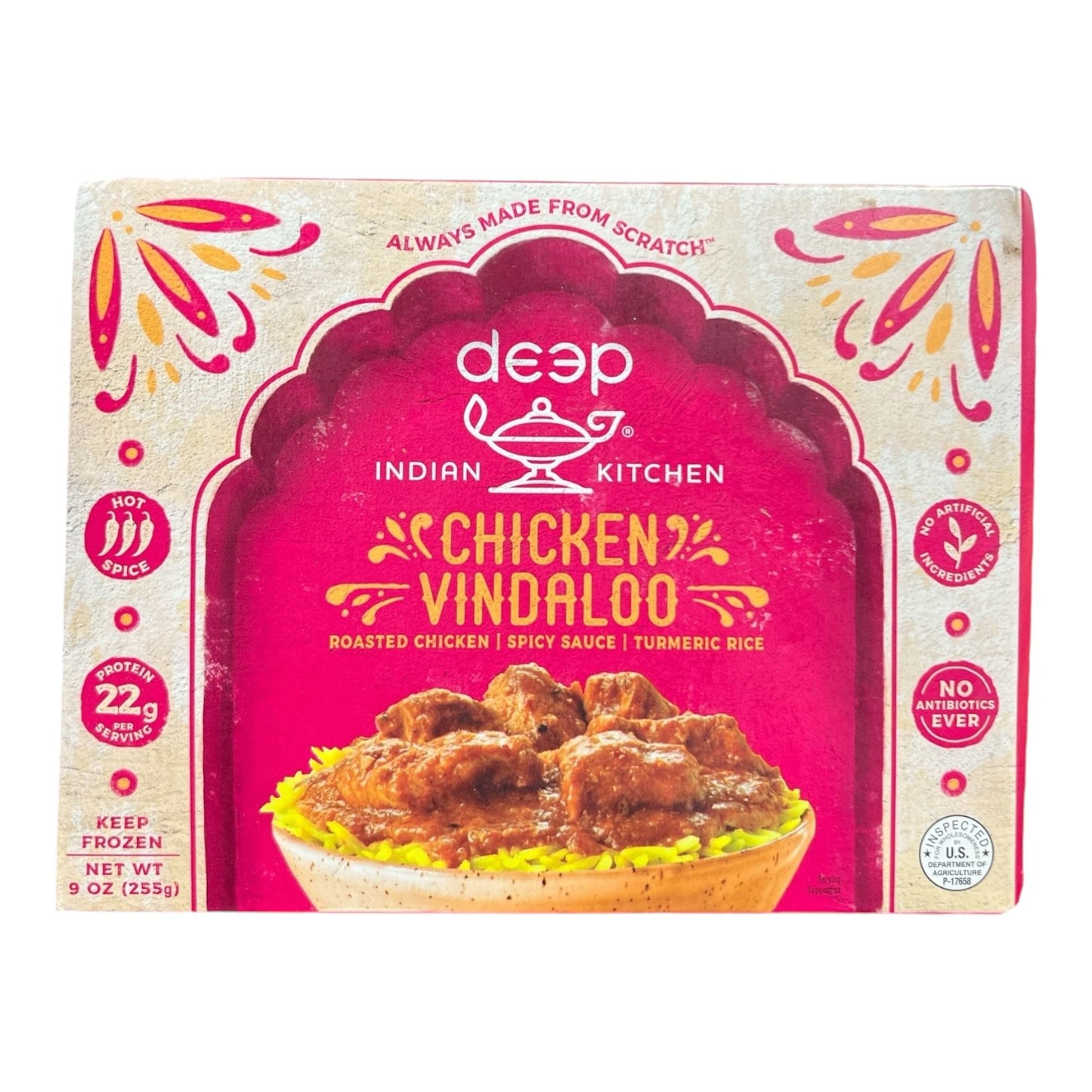 Deep Chicken Vindaloo with Turmeric Rice 9 Oz