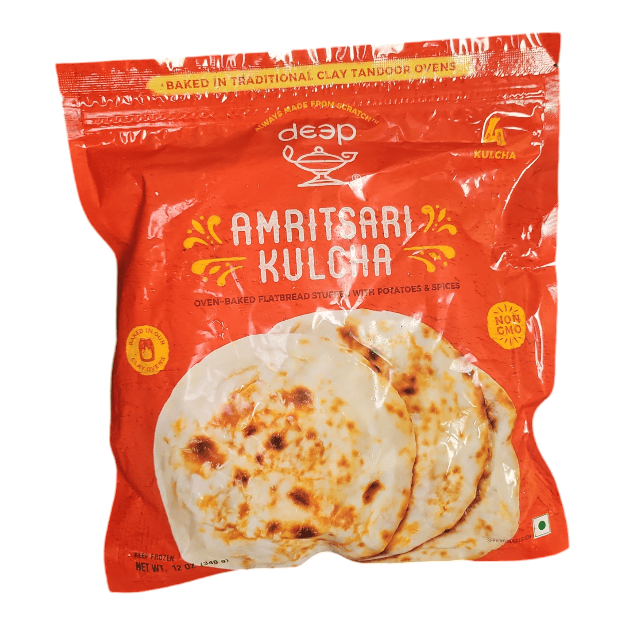 Deep Frozen Amritsari Kulcha (Pack of 4)
