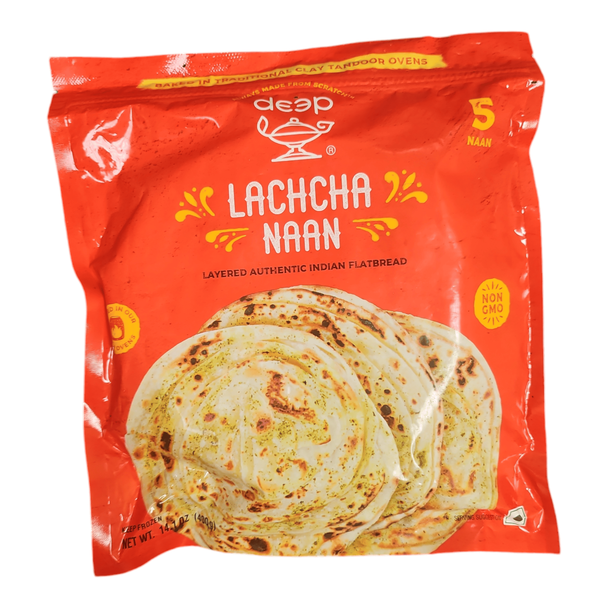 Deep Frozen Lachcha Naan (Pack of 5)