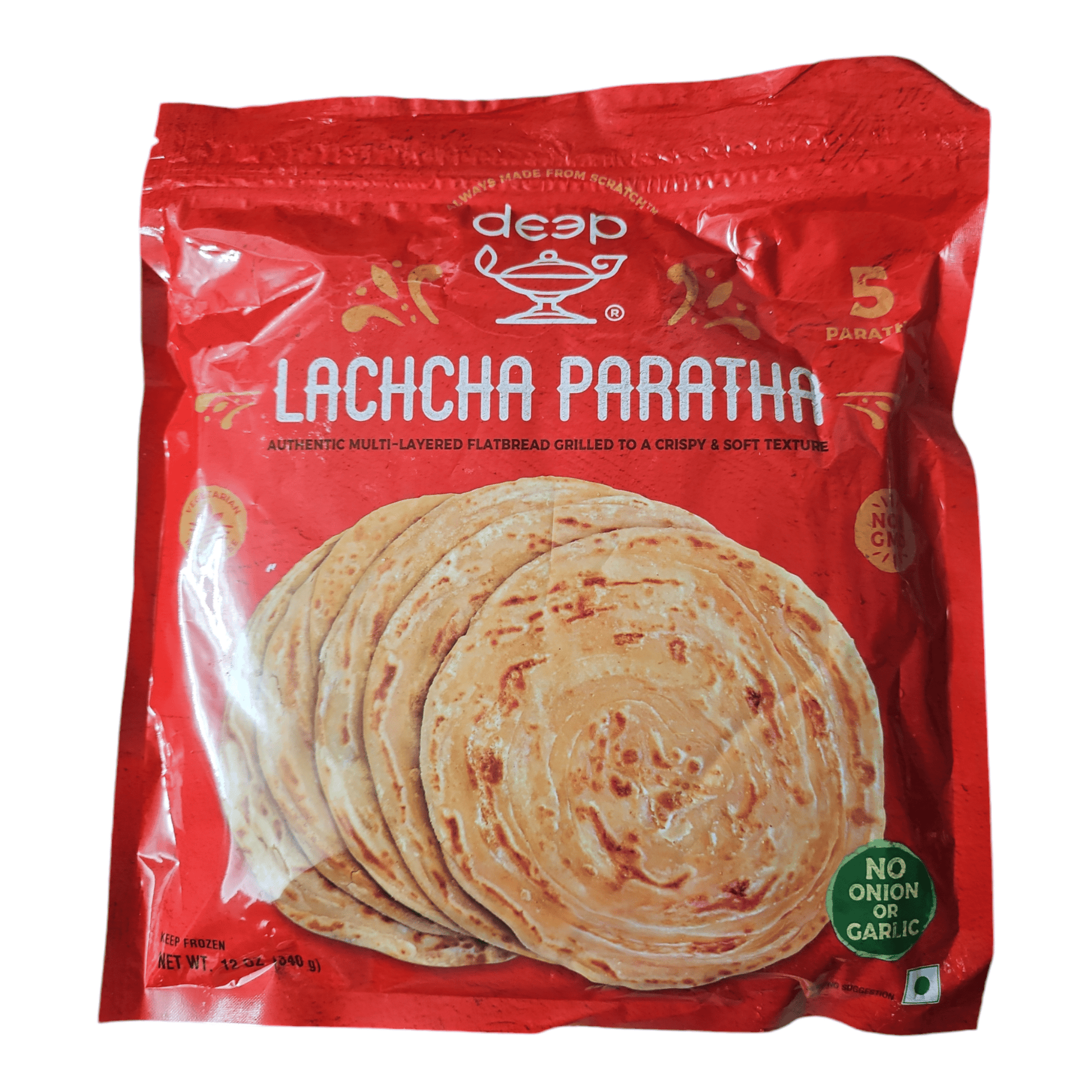 Deep Frozen Lachcha Paratha (Pack of 5)