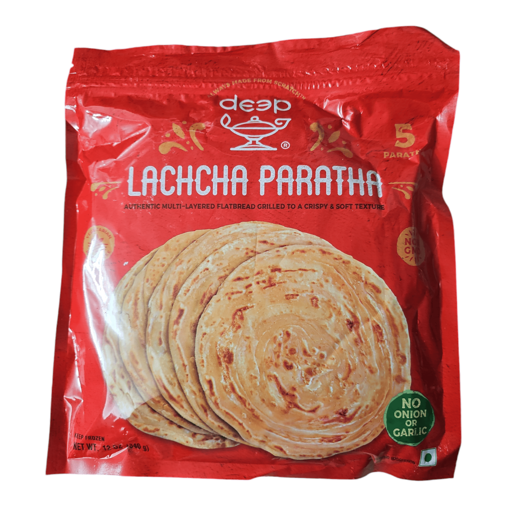 Deep Frozen Lachcha Paratha (Pack of 5)