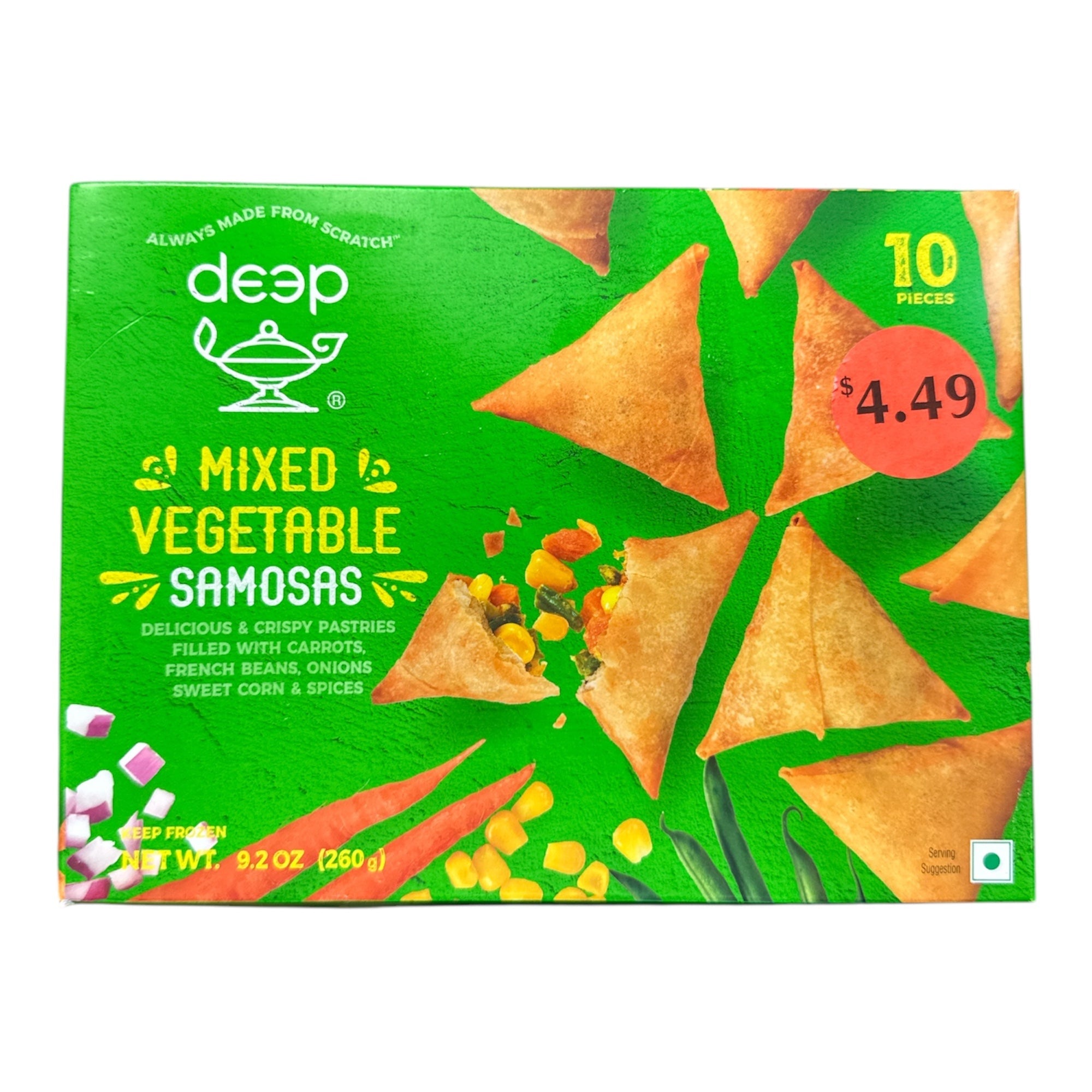 Deep Frozen Mixed Vegetable Samosa 10 Pc