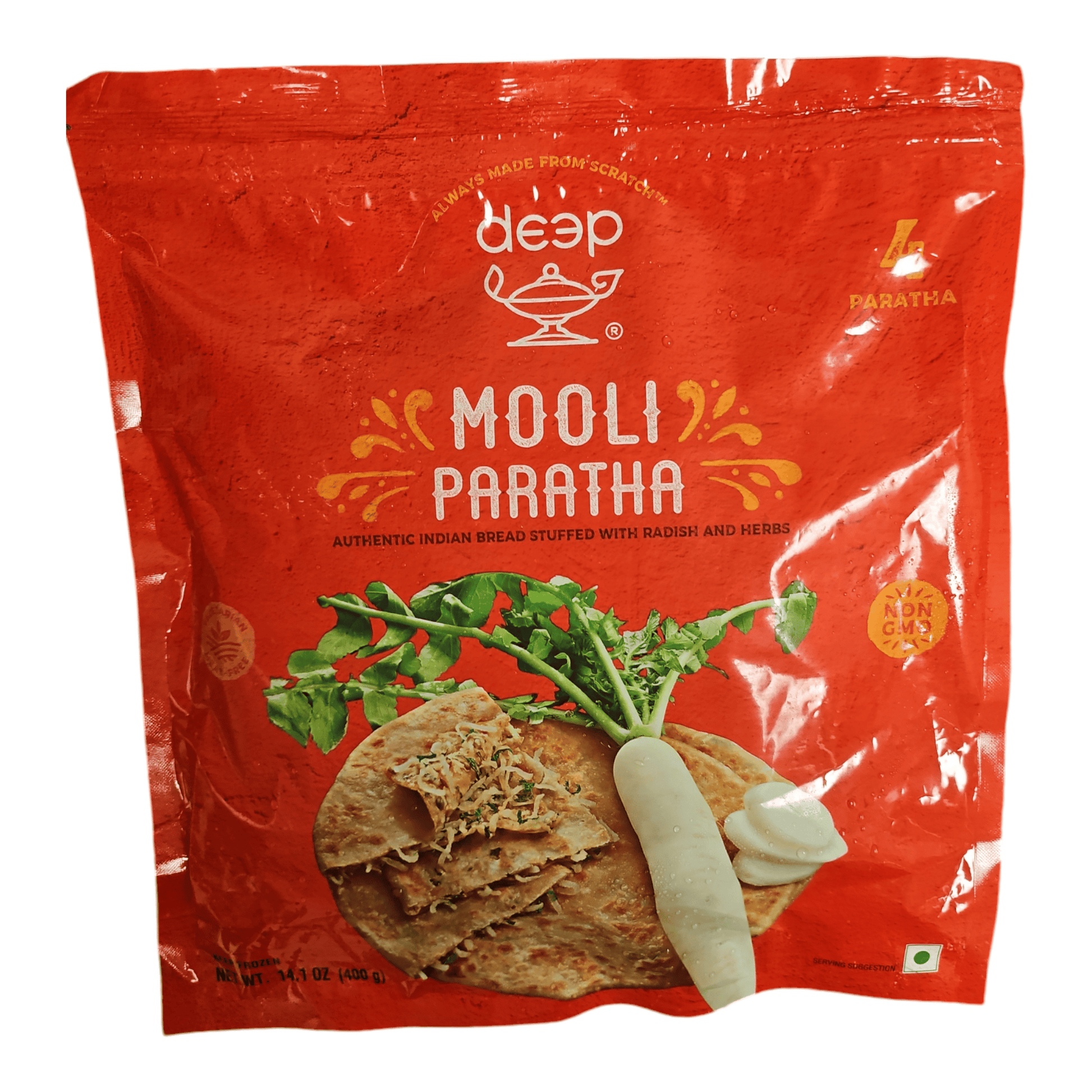 Deep Frozen Mooli Paratha (Pack of 4)