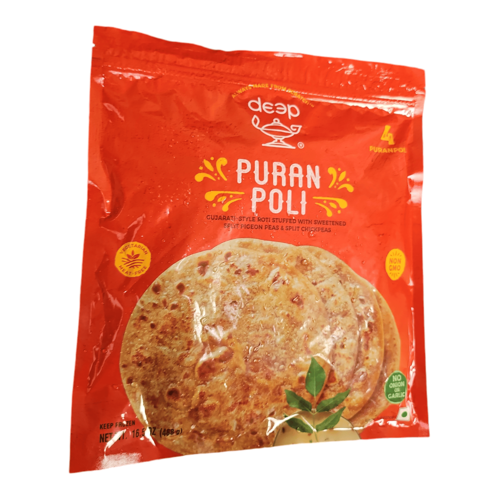 Deep Frozen Puran Poli (Pack of 4)