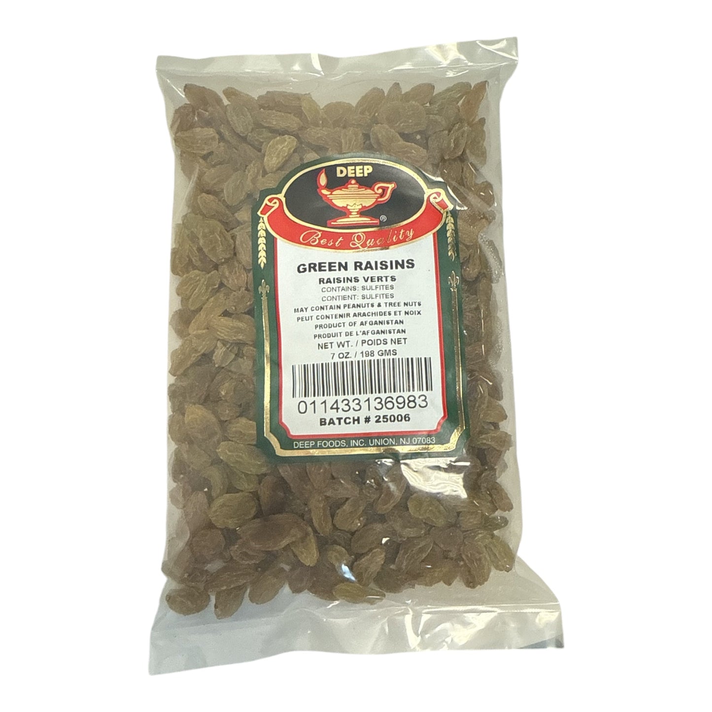 Deep Green Raisins 7 OZ