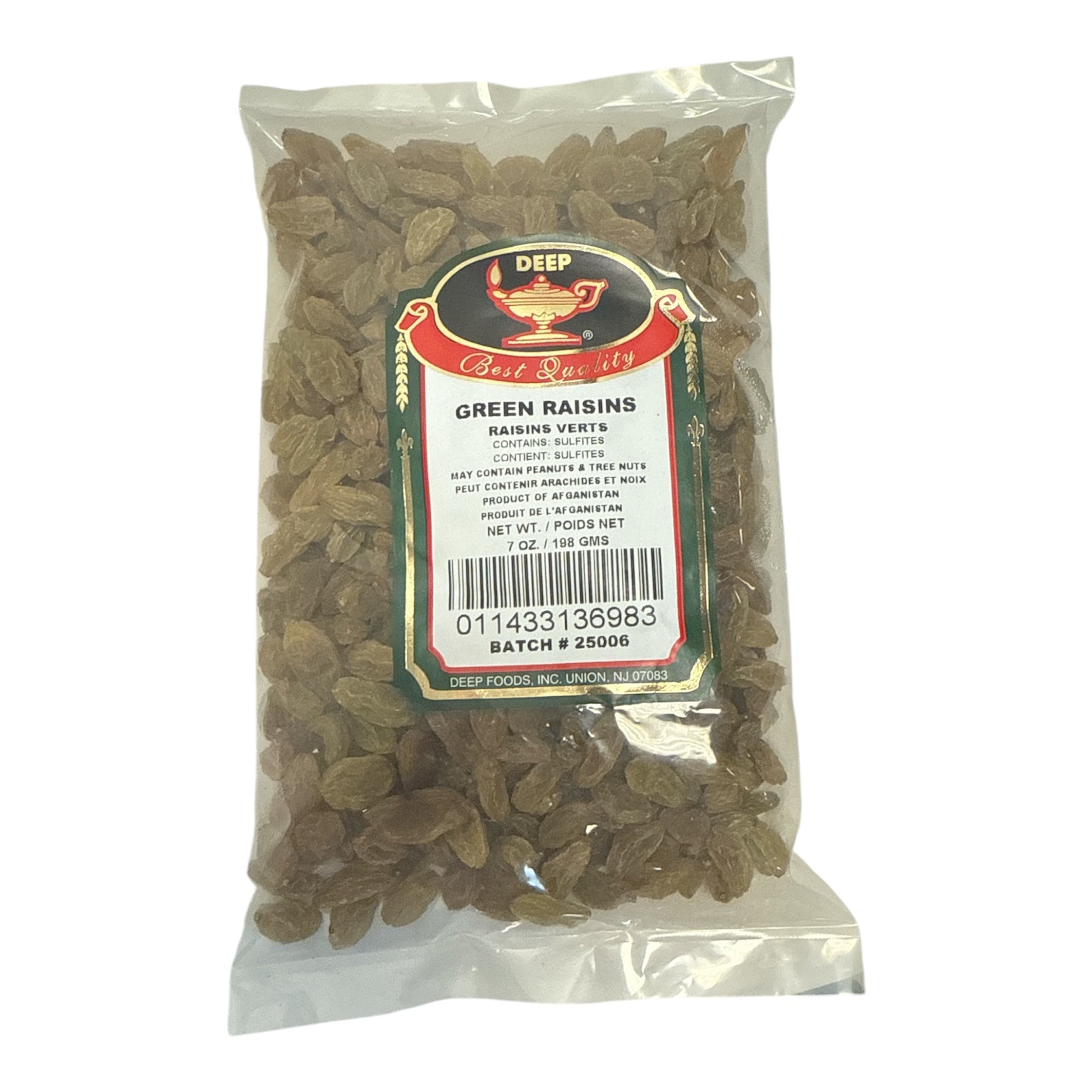 Deep Green Raisins 7 OZ