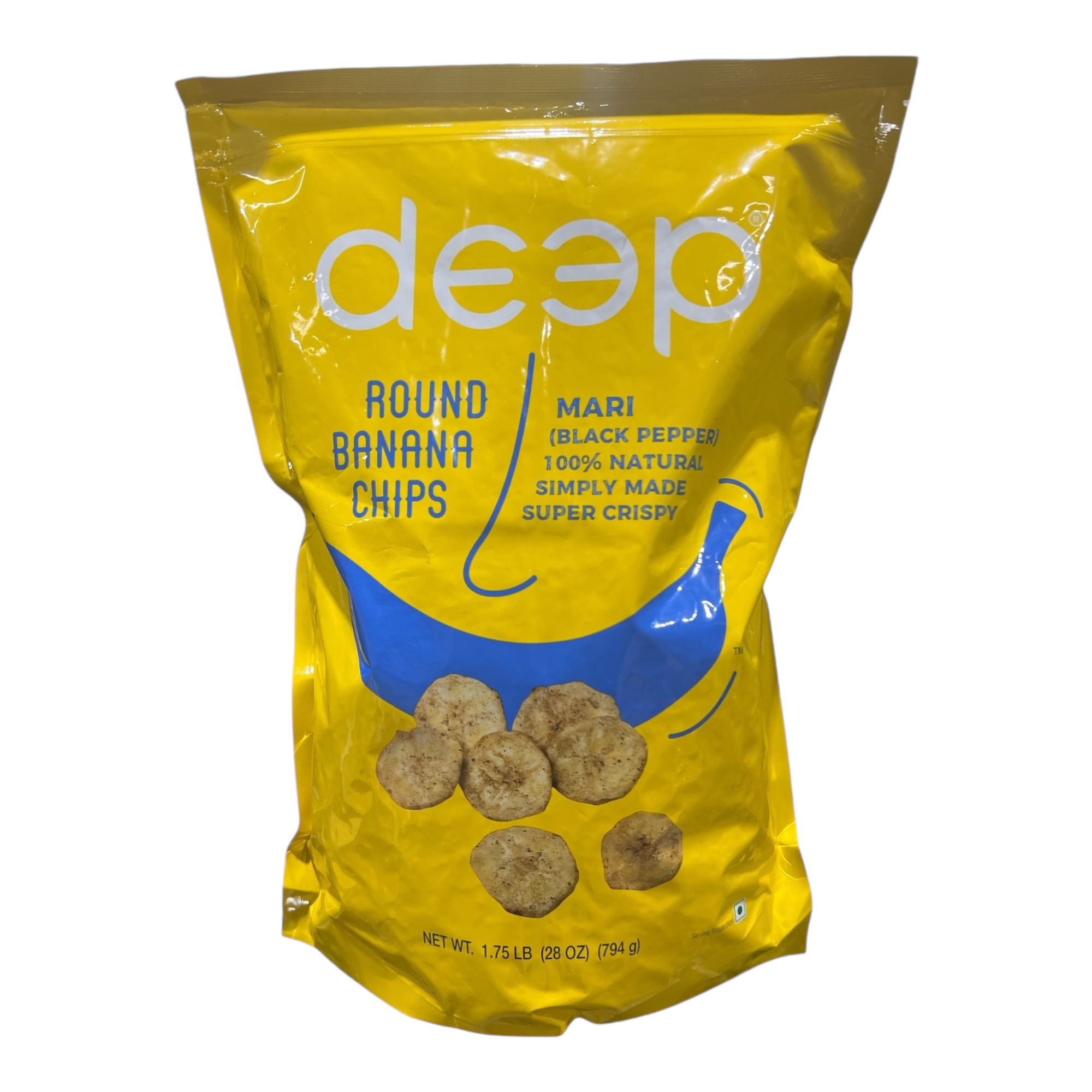 Deep Round Banana Chips Mari (Blue)