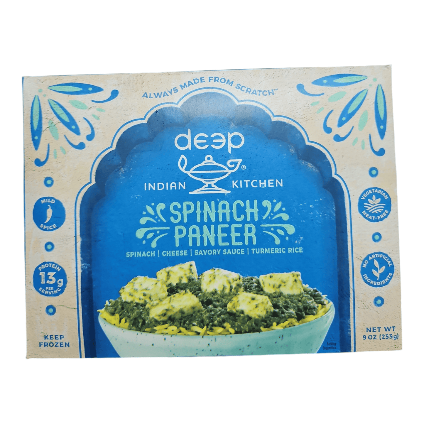 Deep Spinach Paneer with Rice 9 oz